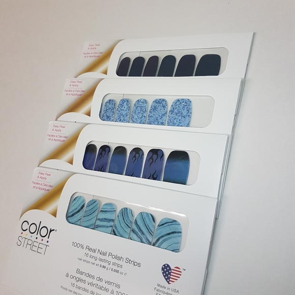 Color Street nail set Lot of 4 Blue shades - Picture 5 of 14